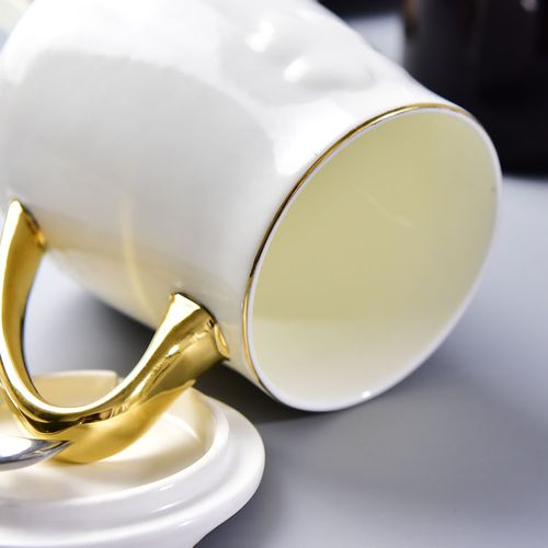 唐山唯奥陶瓷工厂 直销骨质瓷保温杯 多用办公盖杯 密封防漏.