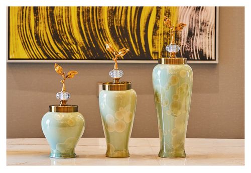工厂直销新中式陶瓷花瓶摆件客厅插花欧式家居酒店软装饰品样板房